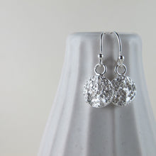 Load image into Gallery viewer, Whale bone imprinted dangle earrings from Victoria, BC - Swallow Jewellery