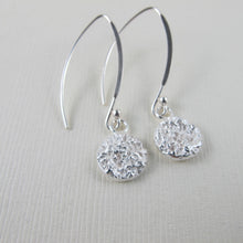 Load image into Gallery viewer, Whale bone imprinted dangle earrings from Victoria, BC - Swallow Jewellery