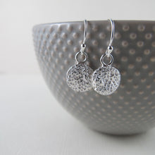 Load image into Gallery viewer, Coral imprinted dangle earrings from Tofino, Vancouver Island - Swallow Jewellery