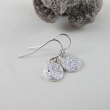 Load image into Gallery viewer, Coral imprinted dangle earrings from Tofino, Vancouver Island - Swallow Jewellery