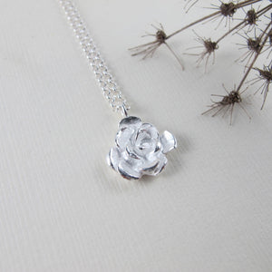 Succulent imprinted long necklace from Victoria, BC - Swallow Jewellery
