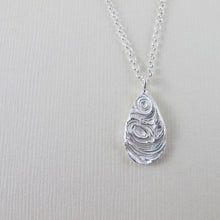 Load image into Gallery viewer, Driftwood imprinted long necklace from Mystic Beach, Vancouver Island - Swallow Jewellery