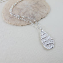 Load image into Gallery viewer, Port Renfrew coral imprinted long necklace from Vancouver Island - Swallow Jewellery