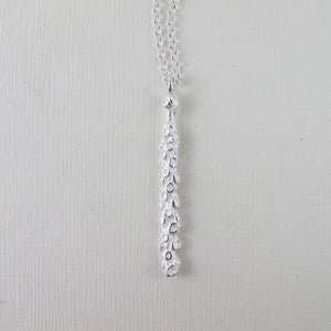 Pine needle tip imprinted necklace from Victoria, BC - Swallow Jewellery
