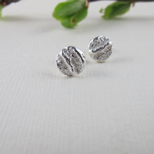 Load image into Gallery viewer, Coral imprinted earring studs from Port Renfrew, Vancouver Island - Swallow Jewellery