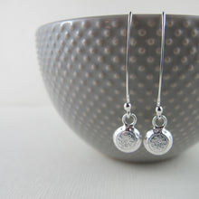 Load image into Gallery viewer, 1920&#39;s vintage button imprinted dangle earrings - Swallow Jewellery