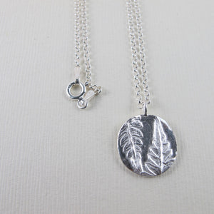 Rainforest fern long necklace from the Tonquin Trail in Tofino, BC - Swallow Jewellery