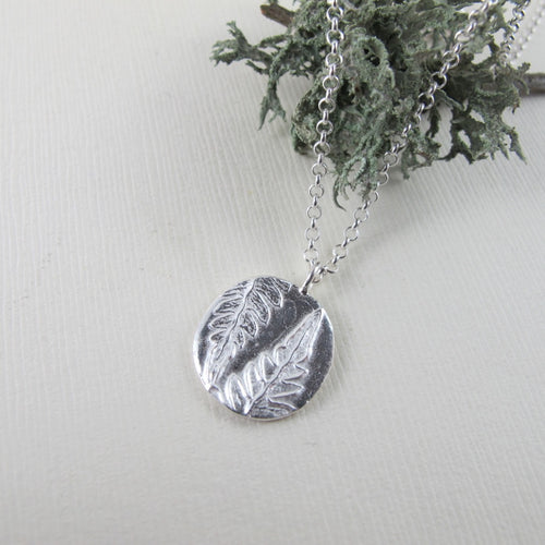 Rainforest fern long necklace from the Tonquin Trail in Tofino, BC - Swallow Jewellery