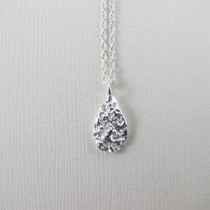 Whale bone imprinted short necklace from Victoria, BC - Swallow Jewellery
