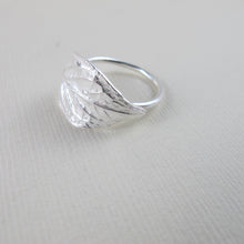 Load image into Gallery viewer, Hydrangea leaf imprinted ring from Victoria, BC - Swallow Jewellery