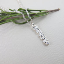 Load image into Gallery viewer, Salt Cedar flower imprinted necklace from Victoria, BC - Swallow Jewellery