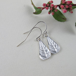 Rainforest fern dangle earrings from the Tonquin Trail in Tofino, BC - Swallow Jewellery