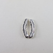 Load image into Gallery viewer, Cedar leaf imprinted ear climbers from Victoria, BC - Swallow Jewellery