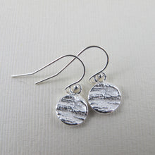 Load image into Gallery viewer, Coastal Redwood bark imprinted dangle earrings from Victoria, BC