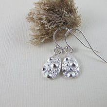 Load image into Gallery viewer, Sea urchin imprinted dangle earrings from MacKenzie Beach, Tofino - Swallow Jewellery