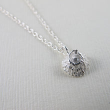 Load image into Gallery viewer, Single barnacle imprinted necklace from Middle Beach, Tofino by Swallow Jewellery