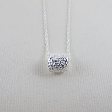 Load image into Gallery viewer, Coral imprinted infinity bead necklace from Tofino, Vancouver Island - Swallow Jewellery