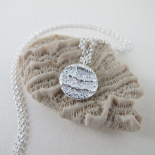 Load image into Gallery viewer, Port Renfrew coral imprinted long necklace from Vancouver Island - Swallow Jewellery