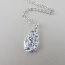 Load image into Gallery viewer, Barnacle imprinted long necklace from Kin Beach, Vancouver Island - Swallow Jewellery
