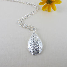 Load image into Gallery viewer, Sea urchin imprinted long necklace from Middle Beach, Tofino - Swallow Jewellery