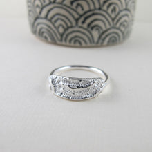 Load image into Gallery viewer, Coral imprinted ring from Port Renfrew, Vancouver Island - Swallow Jewellery