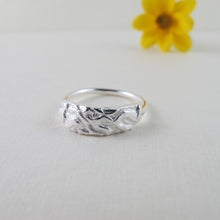 Load image into Gallery viewer, Seaweed imprinted ring from Dallas Road, Victoria - Swallow Jewellery