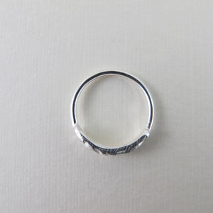 Seaweed imprinted ring from Dallas Road, Victoria - Swallow Jewellery