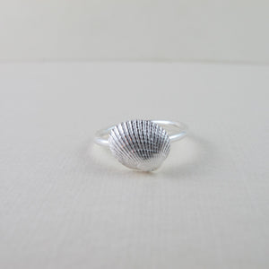 Mini seashell imprinted ring - Swallow Jewellery