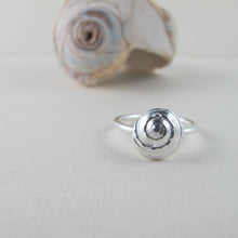 Load image into Gallery viewer, Moon snail shell imprinted ring - Swallow Jewellery