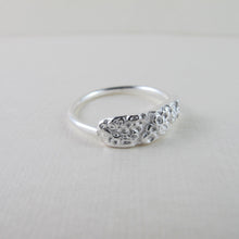 Load image into Gallery viewer, Barnacle imprinted ring from Kin Beach, Vancouver Island - Swallow Jewellery
