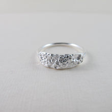 Load image into Gallery viewer, Barnacle imprinted ring from Kin Beach, Vancouver Island - Swallow Jewellery