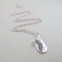 Load image into Gallery viewer, Mini mussel shell imprinted short necklace from Cox Bay, Tofino by Swallow Jewellery