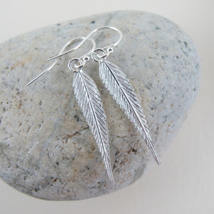 Sumac Fern short dangle earrings, Victoria, BC by Swallow Jewellery