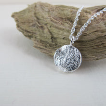 Load image into Gallery viewer, Driftwood imprinted necklace from Burgoyne Bay, Saltspring Island