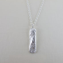 Load image into Gallery viewer, Driftwood imprinted long necklace from Saltspring Island, Burgoyne Bay