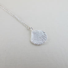 Load image into Gallery viewer, Mini scallop shell imprinted necklace from Chesterman Beach, Tofino