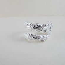 Load image into Gallery viewer, Cedar leaf imprinted wrap ring from Victoria, BC