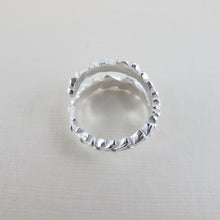 Load image into Gallery viewer, Cedar leaf imprinted wrap ring from Victoria, BC