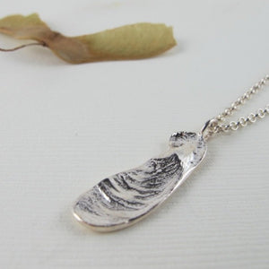 Large maple seed pod necklace from Victoria, BC - Swallow Jewellery