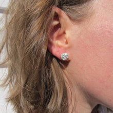 Load image into Gallery viewer, Whale bone imprinted earring studs from Victoria, BC - Swallow Jewellery